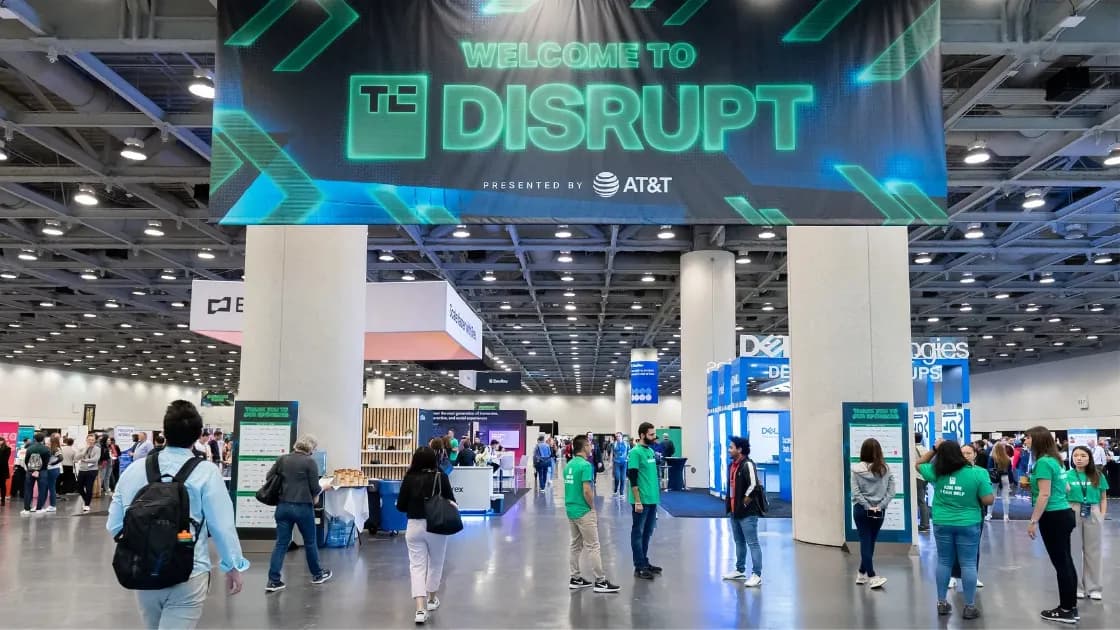 Exhibition hall of Disrupt