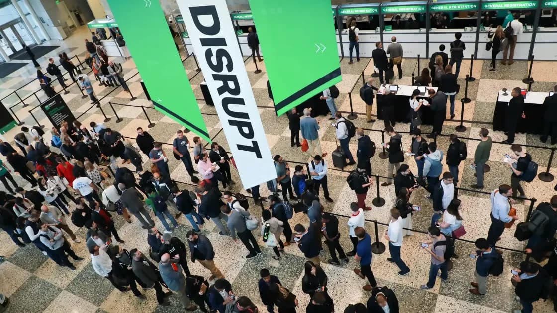 TechCrunch Disrupt entrance