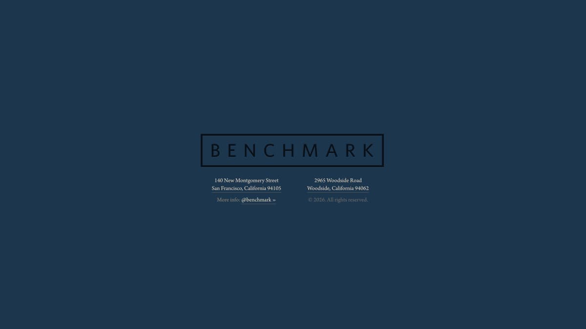 Benchmark website, Courtesy Benchmark