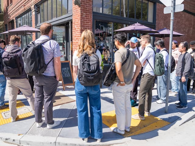 The line outside Cafe Cursor. Courtesy of Cursor.