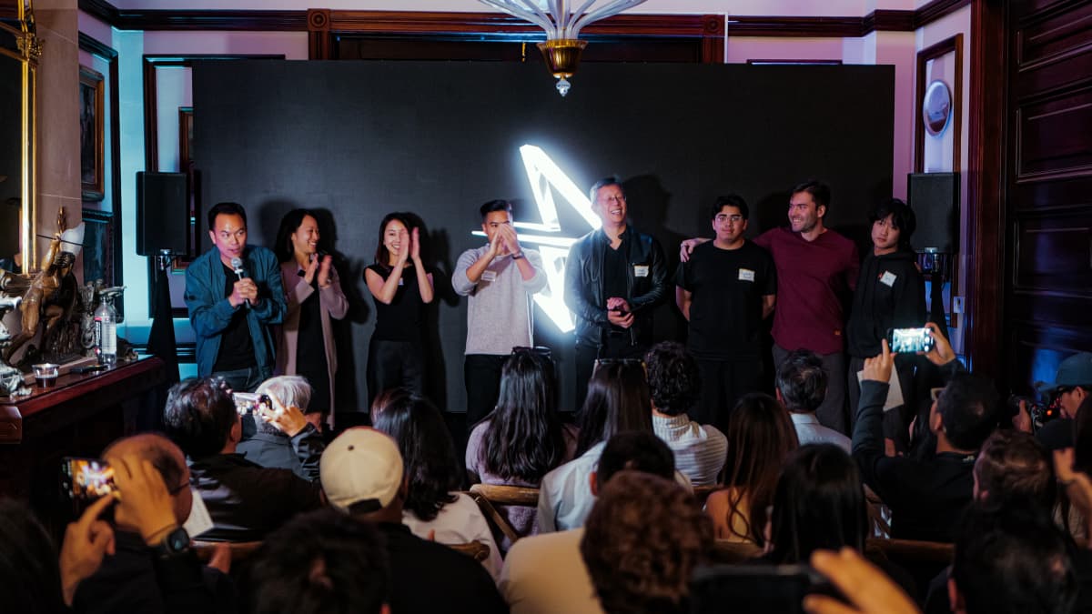 Stage of Lightyear Residency demo day. Courtesy of Lightyear