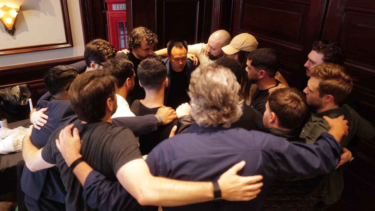 Lightyear residents gathering together before the demo day event. Courtesy of Lightyear