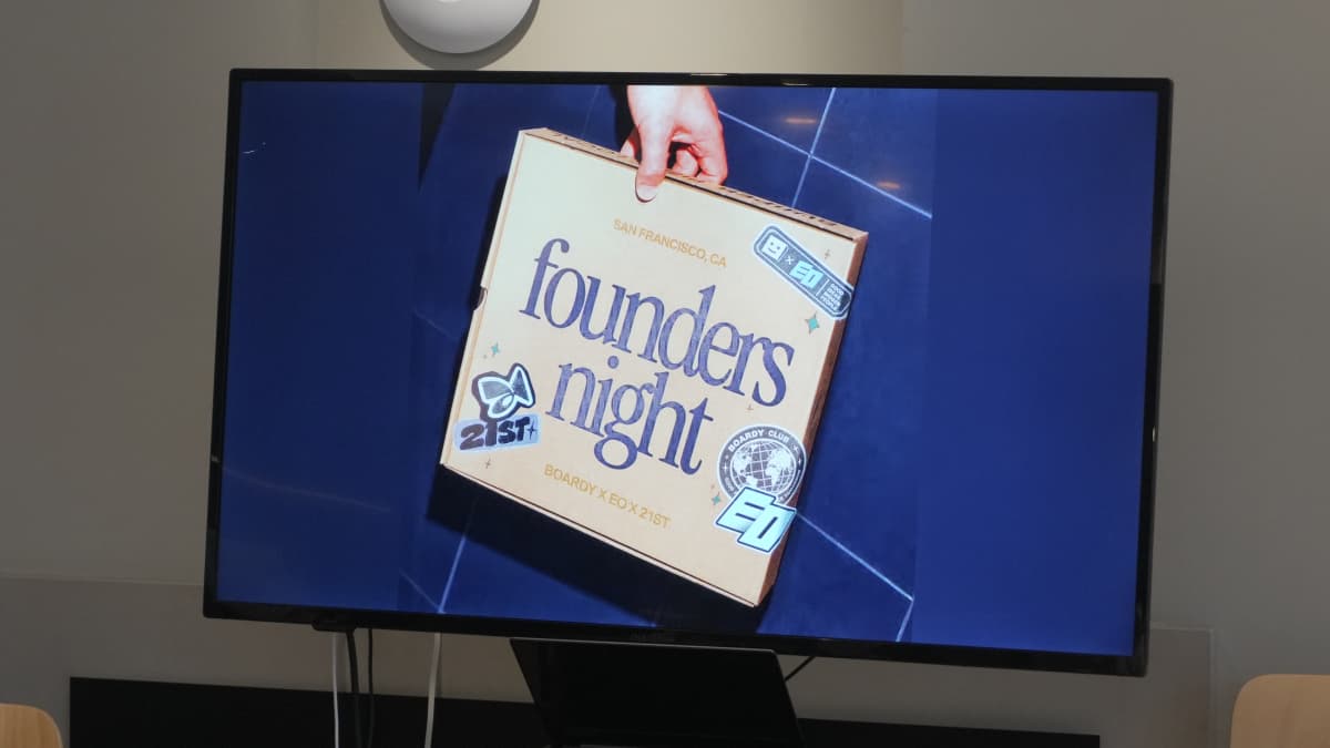 The Boardy 2.0 launch party was held as part of Founders Night, co-hosted by 21st VC and EO. Photo by EO.