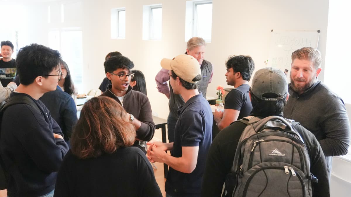 Attendees at the Boardy 2.0 launch party at EO House in San Francisco on September 24, 2026. Photo by EO.