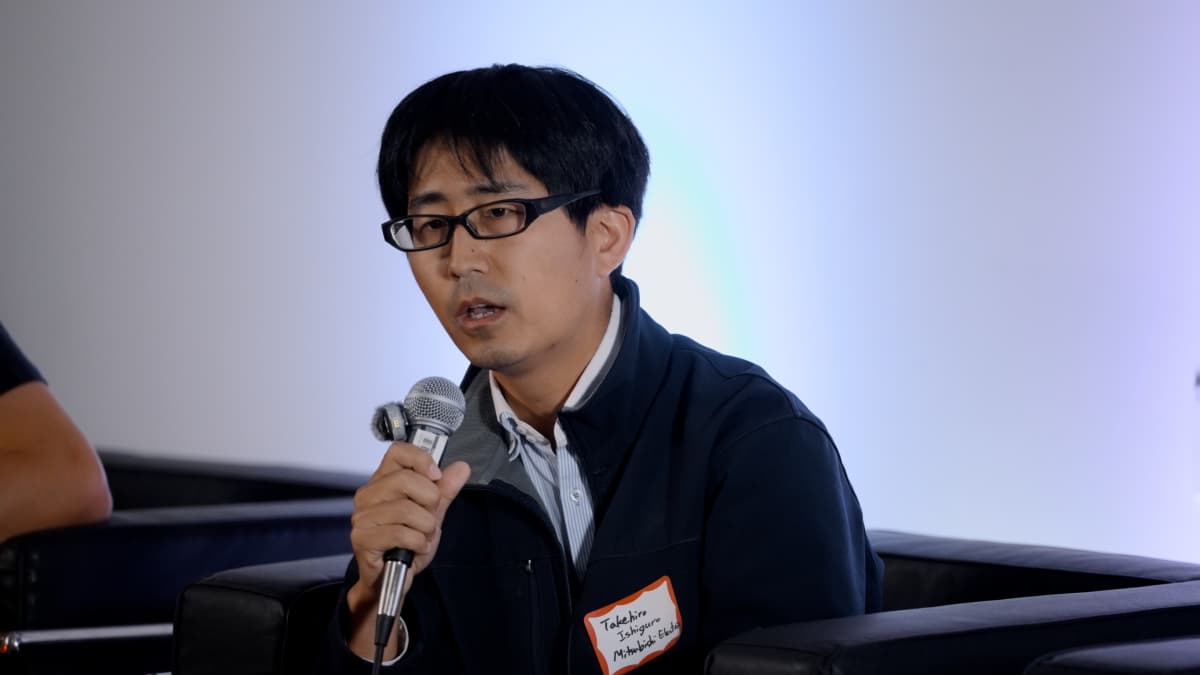 Takehiro Ishiguro speaks on the final panel, Photo by EO