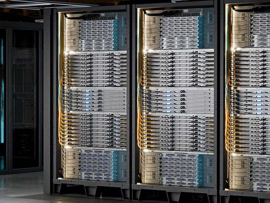 AMD’s Helios rack-scale system, built with Instinct MI455X GPUs. Source: AMD.
