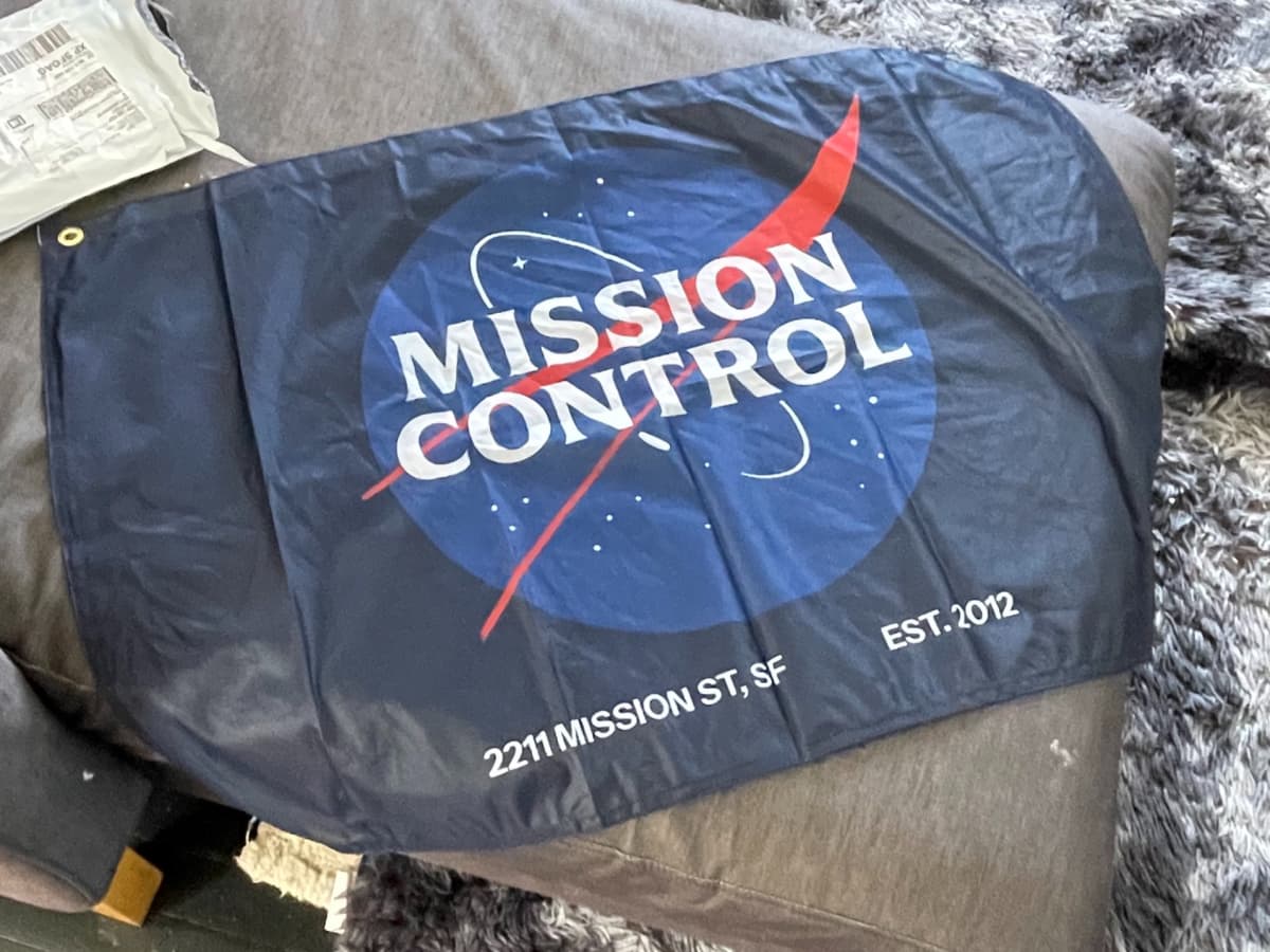 The Mission Control banner
