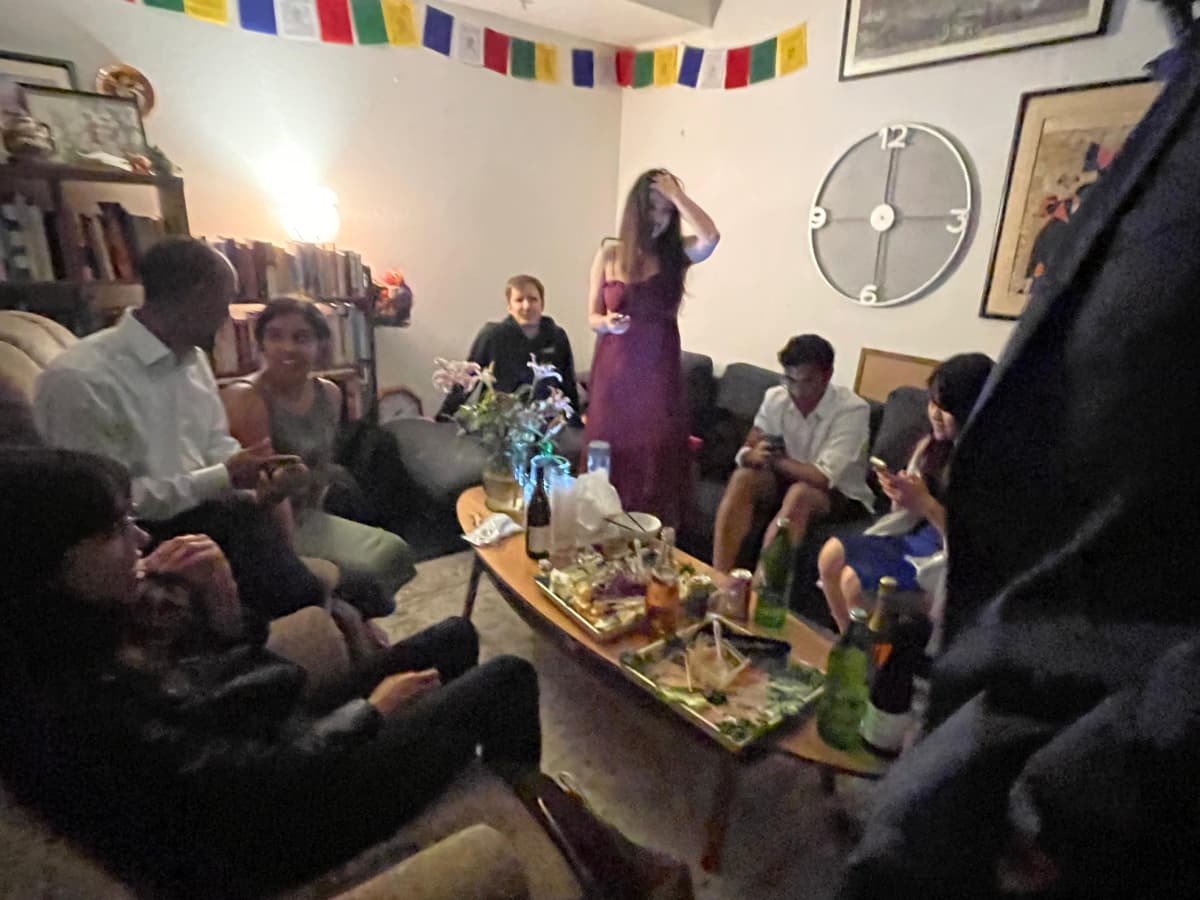 Evening party at Mission Control